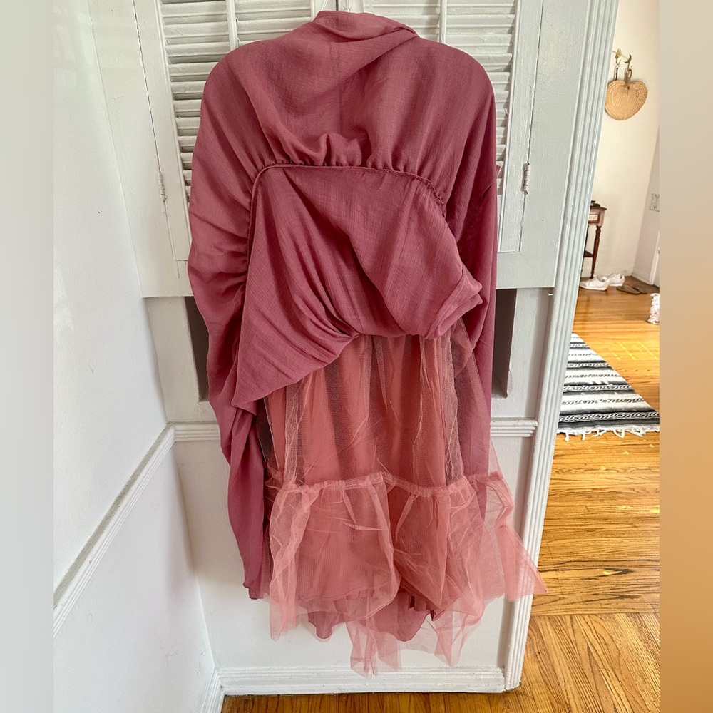 NWT JOYFOLIE Kids Pink Ruffled Dress - Size 12 - Picture 6 of 9